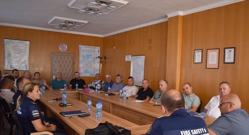 Обсъдиха мерки за пожарна безопасност